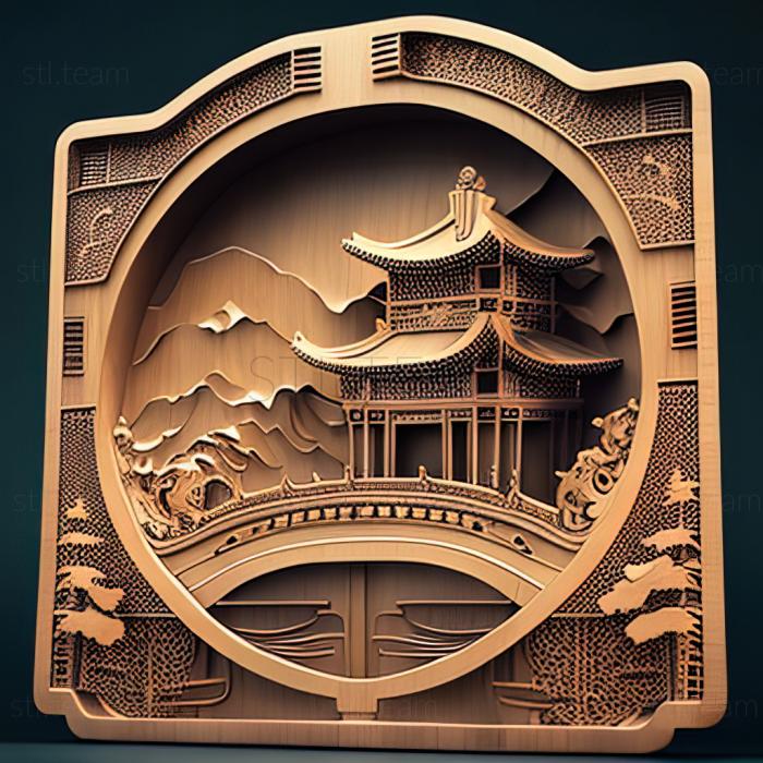 3D модель Пекин, Китай (STL)